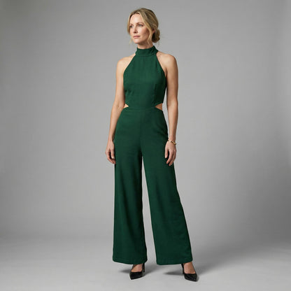 Chic Jumpsuit Halter Neck