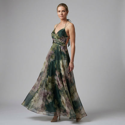 Airy Floral Maxi Dress