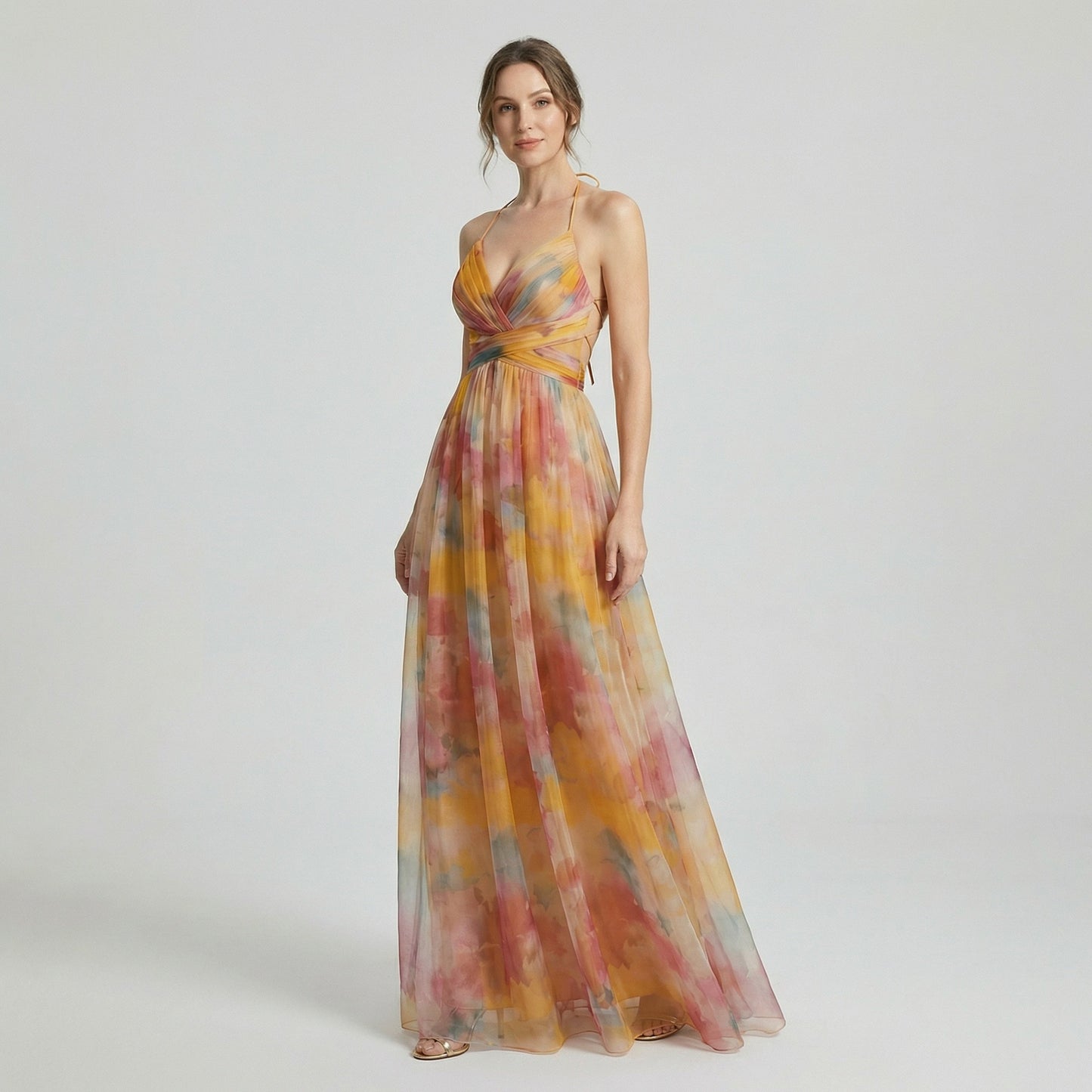 Airy Floral Maxi Dress