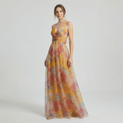 Airy Floral Maxi Dress