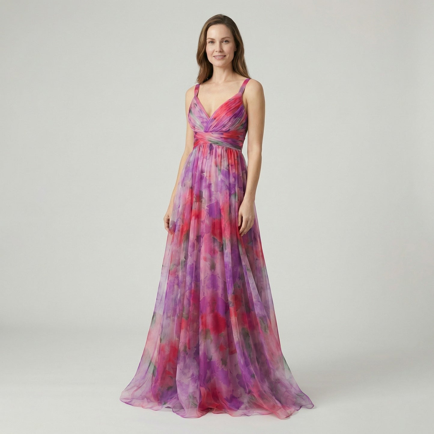 Airy Floral Maxi Dress