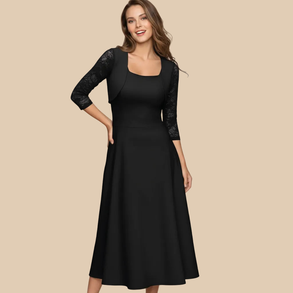 Chic Aline Midi Dress